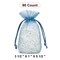 Flat Bottom Organza Bags 3 1/2 '' X 1 '' X 5 1/2 '' for Elegant Favors